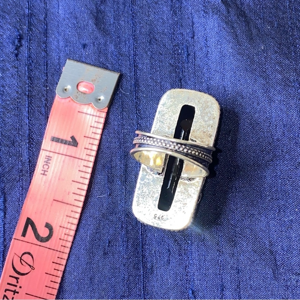 Exotic Syberian Plum Quartz Handcrafted vintage 925 ring - Picture 11 of 12